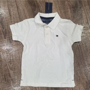 NEW Boys Tommy Hilfiger Polo Size 2T White Polo Shirt
